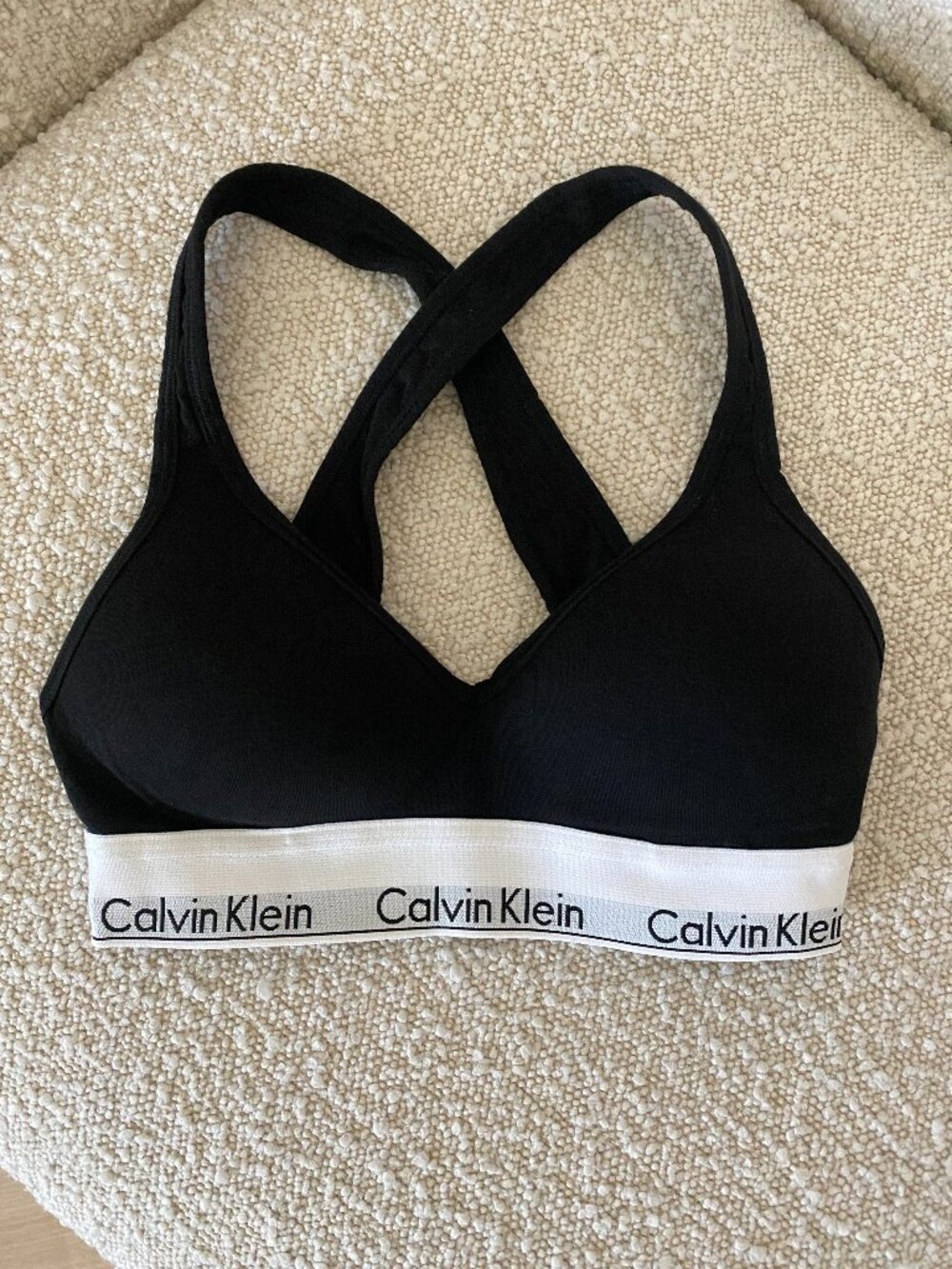 Calvin Klein modern cotton lightly lined bralette black size XS